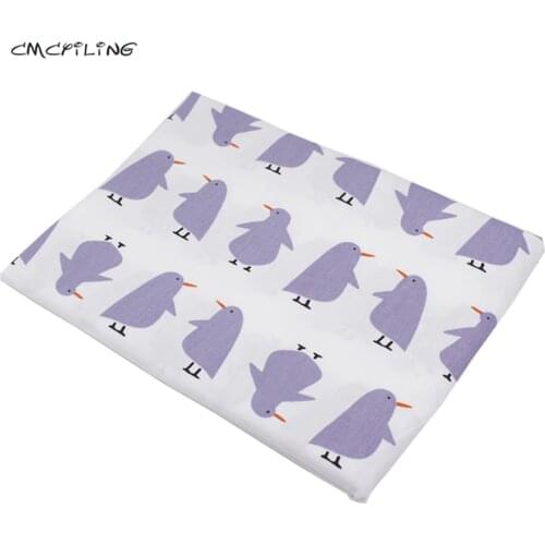 Cartoon Print Twill Cotton Animal Fabric Tissus For DIY Quilting Sewing Fabric Textile Of Baby Doll Cloth Curtain Material