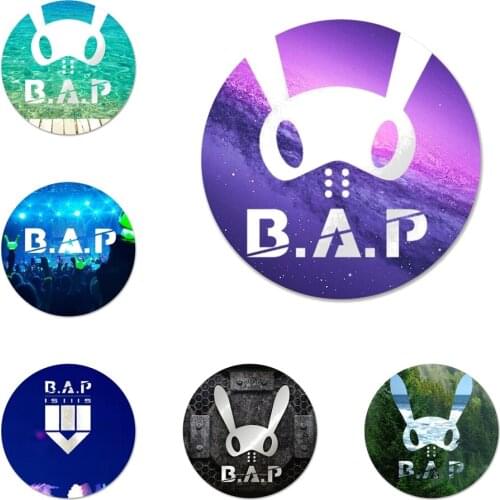 Kpop Bap B.A.P Boys band Enjoy Icons Pins Badge Decoration Brooches Metal Badges For Clothes Backpack Decoration 58mm