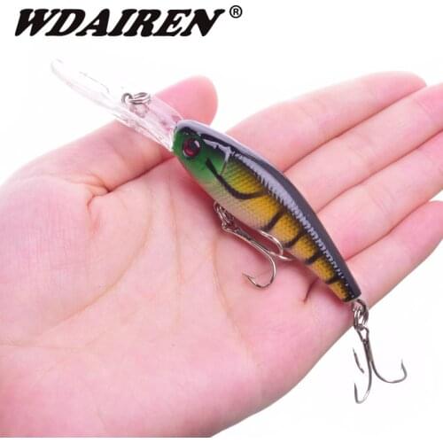 1Pcs Floating Minnow Fishing Lure Wobbler 100mm 7.8g Artificial Laser Plastic Hard Bait 15 Colors Carp lures Crankbait Tackle