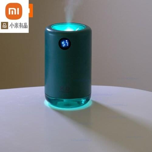 2020 xiaomi youpin new 500ml desktop wireless humidifier usb charging 2000 mAh office home mini humidifier with power display