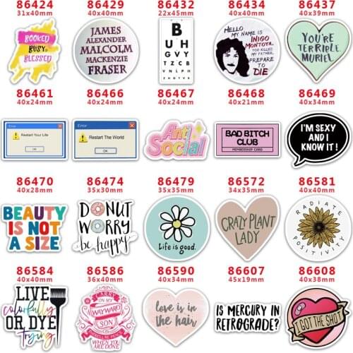 30pcs/Lot Money Dollars Printed Planar Resin for Hair Bows PR86424