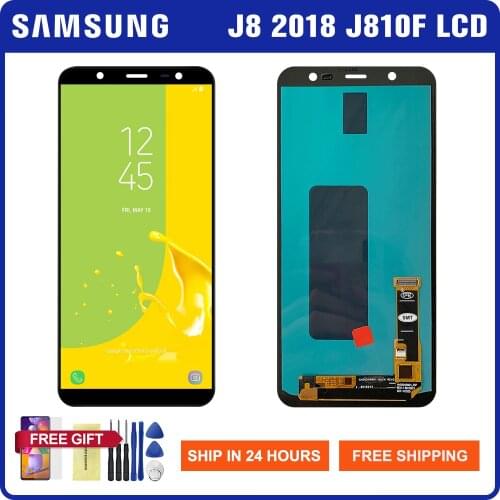 6.0'' AMOLED Screen for SAMSUNG Galaxy J8 2018 Lcd Display Touch Screen Digitizer Parts For SAMSUNG J810 J810F SM-J810F