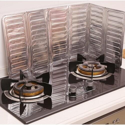Aluminum Foil Kitchen Cooking Frying Pan Oil Anti Splatter Guard Shield