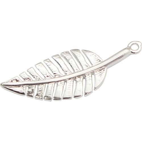 Beadsnice ID8697smt1 20pcs/lot Brass Leaf Pendant for Neckalce Bracelet Jewelry Making