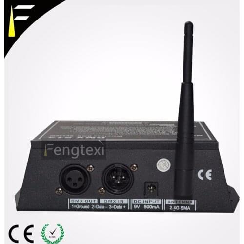 DMX Signal Wireless Transfer 2.45GHz Frequency 250m Transmit Distance DMX512 Wireless Transformer