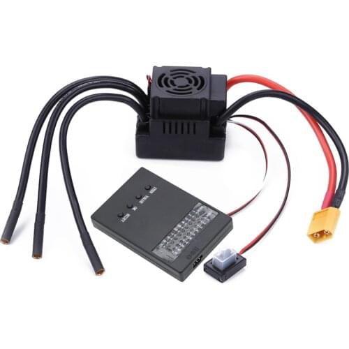 RC 80A/120A 2-4S Brushless Electric Speed Controller 5.8V/3A SBEC LED Programe Card For 1:8 Truck Car 4WD Wltoys Accessories Toy
