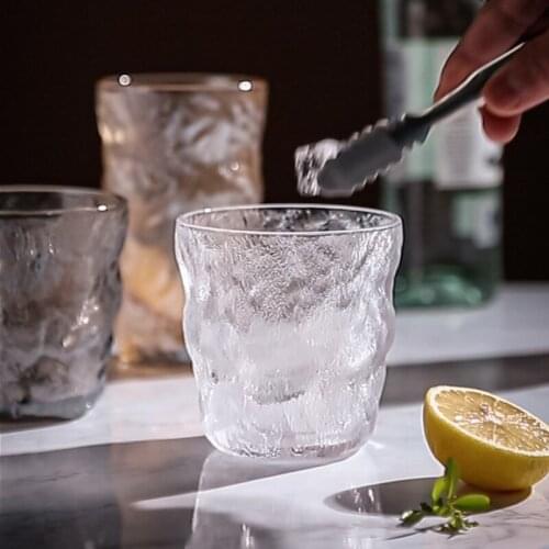 Hammered Wine Glass Japanese Handmade Creative Gifts Irregular Whisky Wine Glass Party Bar Taca Vinho Cristal Drinkware DE50JB