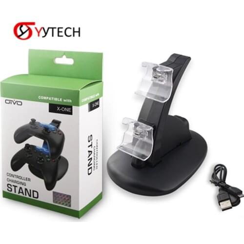 SYYTECH IV-X1002 New Wireless Controller Dual Charging Gamepad Charging Dock Station For X box One S X Game Accessories