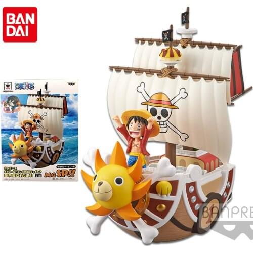 Bandai One Piece Figure Banpresto MEGA WCF Thousand Sunny Anime Figure Genuine Model Collection Decoration Children Gift