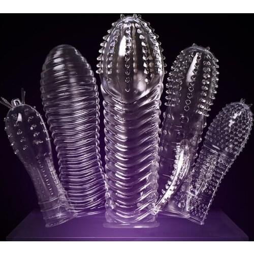 OLO Penis Sleeves Cock Ring Reusable Condom Penis Ring Delaying Ejaculation Sex Products Sex Toys for Men Penis Extension