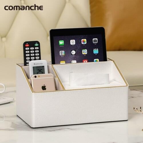 Tea table storage box living room sundry desktop paper towel paper remote control multi-functional