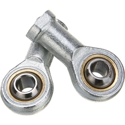 Mayitr 2pcs 8mm Internal Female Metric Thread Rod End Ball Joint Bearing Fish Eye Nut Bolt Set Oscillating Bearing SI8T/K