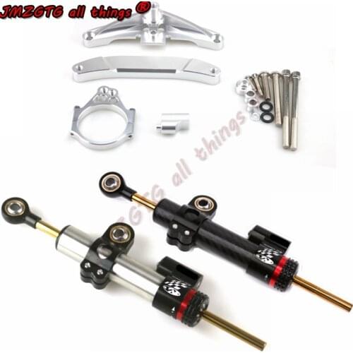 Motorcycle CNC Stabilizer Damper Complete Steering Mounting Bracket For YAMAHA FZ1 N.S FAZER 2006-2016