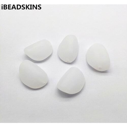 New arrival! 32x23mm 74pcs Clear Frosted acrylic Irregular Shape beads for Necklace,Earrings parts,hand Made Jewelry DIY