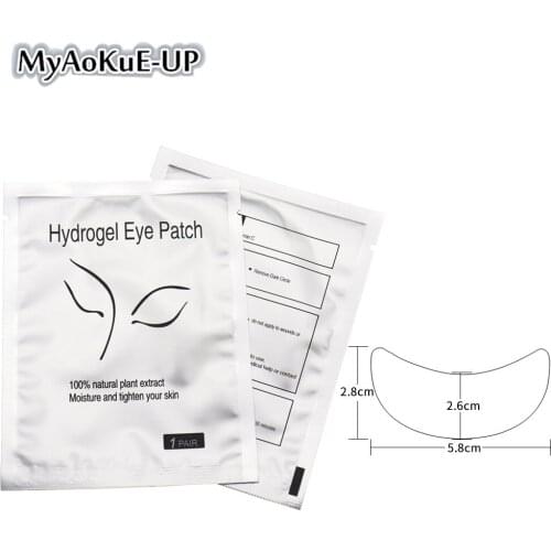 Makeup 50pairs Eyelash extension Patches for eyelash Hydrogel Patches Under Eye Pads Soft Eye Lashes Patch extensions Tools