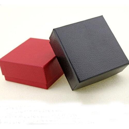 Gift Boxes Square jewelry organizer box Ring Earring Paper Boxes Black Red Necklace Pendant Carrying Cases Paper Box For Jewelry