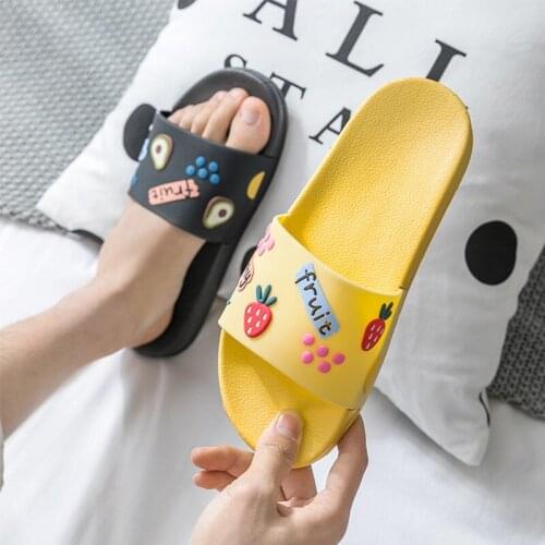 Cartoon Sandals and Slippers Korean Students Outer Wear Flat Non-Slip Stylish Beach Slippers Wear-Resistant Slippers Mens Shoes