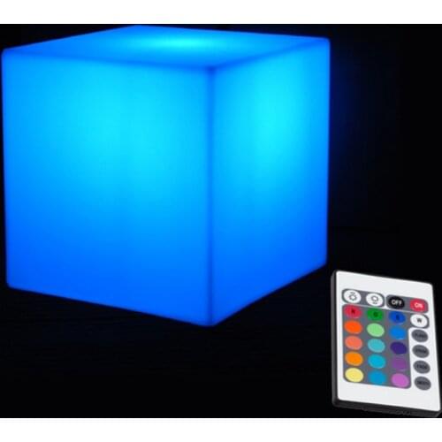 Skybesstech D10cm Lighting Cube LED Cube Bar Furniture Rechargeable with led light base 800mah for Home furniture Free Shipping