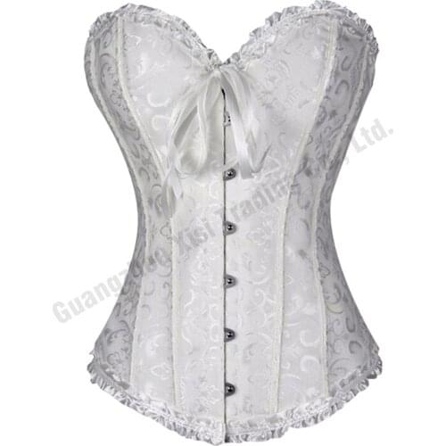 Sexy Waist Trainer Overbust Corsets and Bustiers Steampunk Corsage Corselet Plus Size Waist Trainer S-6XL Free Shipping