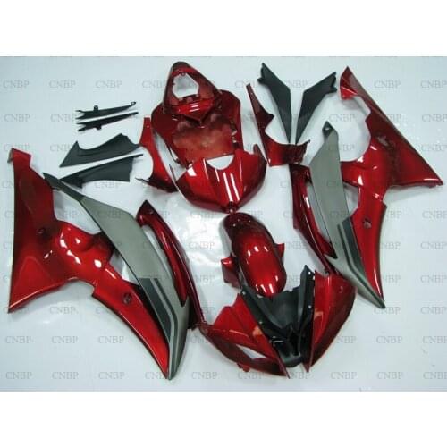 YZF600 R6 2008 - 2015 Abs Fairing YZF600 R6 14 15 Motorcycle Fairing for YAMAHA YZFR6 2014 Red Black Fairings