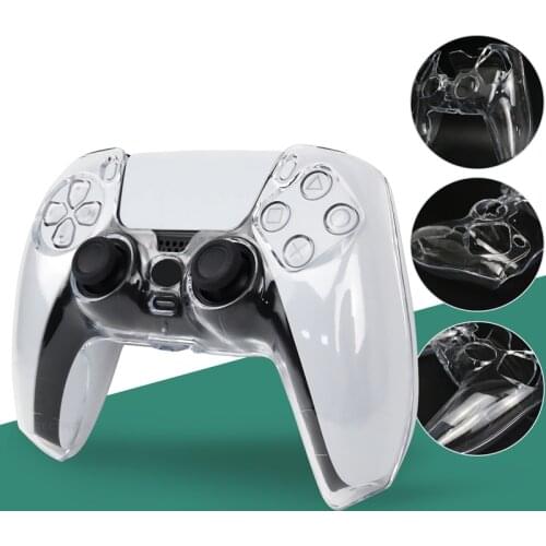 For PS5 Controller Crystal Hard Protection Case For PlayStation 5 Gamepad Wear-resistant Washable Cover for PS5 Accessories