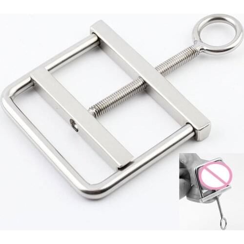 Stainless Steel Scrotum Bondage Clamp/Clip Ball Stretcher Metal Sex Toys For Men /gay Testicles Cbt Torture Erotic Cock Ring