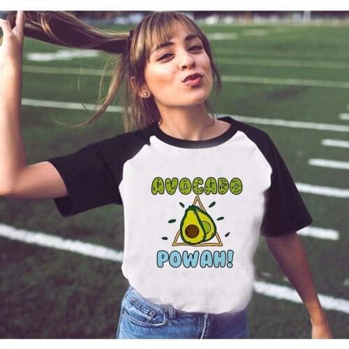 Women tops 2018 Avocado T shirt Women Harajuku Short Sleeve O-Neck Tshirt Avocado Kawaii Female T-shirt Girl Tees Shirt