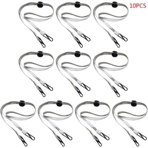 10Pcs Adjustable Strap Face Mask Lanyard Extender with Clips Ear Savers String T3LE
