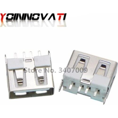 100pcs AF Unlimited 10.0 vertical AF10.0 USB socket A type female body short body 180 degrees infinite flat mouth length 10.0mm