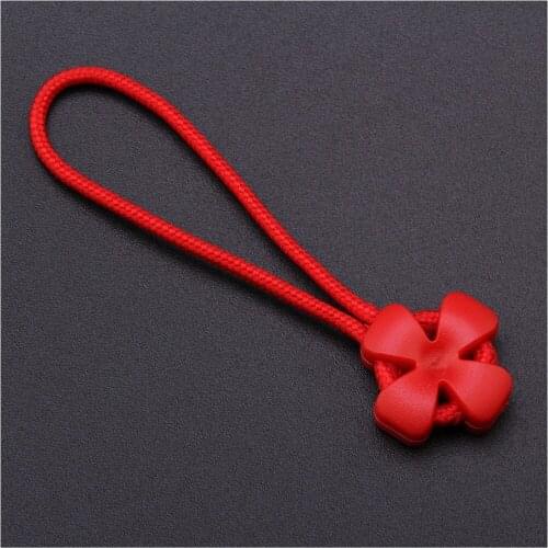 100pcs Zipper Pull Puller End Fit Rope Tag Replacement Flower Zip Cord Puller Bag Suitcase Tent Backpack Zipper Head
