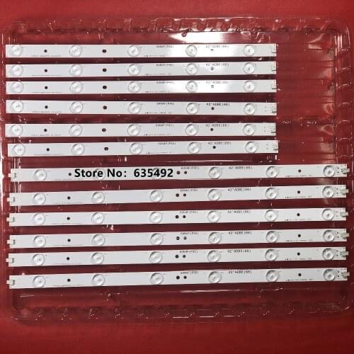 12pcs 42"LED Backlight Strip for Pana sonic 42PFL3208K/12 42PFL3108K/12 42PFL3108H LBM420P0501-CA-4(HF) LBM420P0601-CA-3(HF)