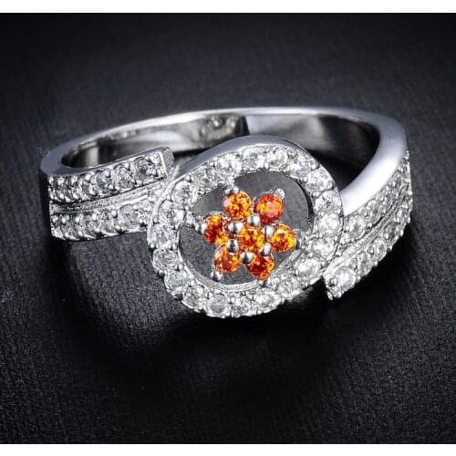 2020 Luxury Pure 925 Sterling Silver Jewelry CZ Cubic Zirconia Rings Wedding Engagement Bridal Jewelry Supplier