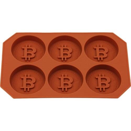 Coins Bitcoin Shape 3D Round Ice Mold Silicone Ice Mold DIY Chocolate Molds Frozen Kitchen Accessories Kitchen Tools