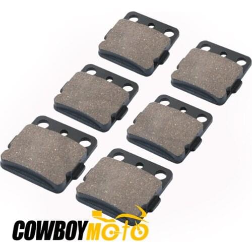 6pcs/set Motorcycle Front & Rear Brake Pads For YAMAHA ATV YFM 660 RAPTOR YFM660 2001 2002 2003 2004 2005 01 02 03 04 05