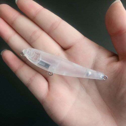 71mm/6.8g Sinking Pencil Blank Crankbait Vib Minnow wobbler Unpainted Hard Bait Fishing Lure Bodies Tackle Hard Fishing Lures