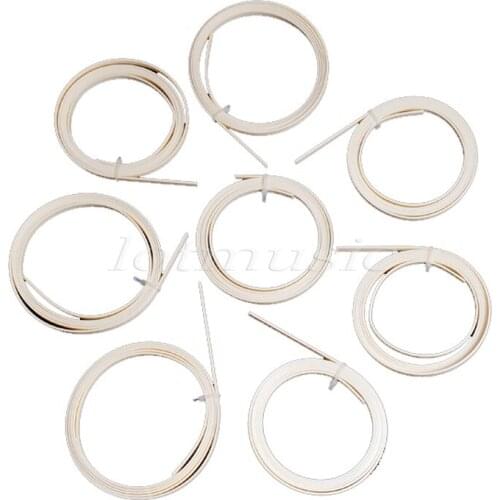 8pcs 5 feet ABS guitar binding 6mm x 1.5mm thick ivory quality new