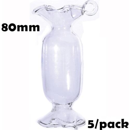 Promotion - Christmas Tree Xmas Ornaments Glass Decoration 80mm Candy Hanging Ornament, 5/Pack