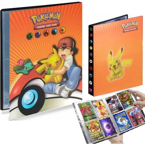 Pokemon Card Album Map Book Holder Binder 240pcs Cartoon Anime Playing Game Card Folder Loaded List Collection Kids Boy Toy Gift
