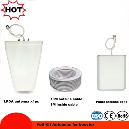 2G 3G 4g antenna 698-2700MHz LPDA antenna+panel antenna +cable with N female connector mobile repeater antenna