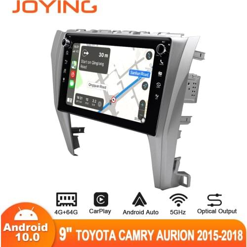 Joying 9” Android Car Radio Multimedia Player Carplay Android-auto DSP SPDIF Optical Output For 2015-2018 Toyota Camry Aurion