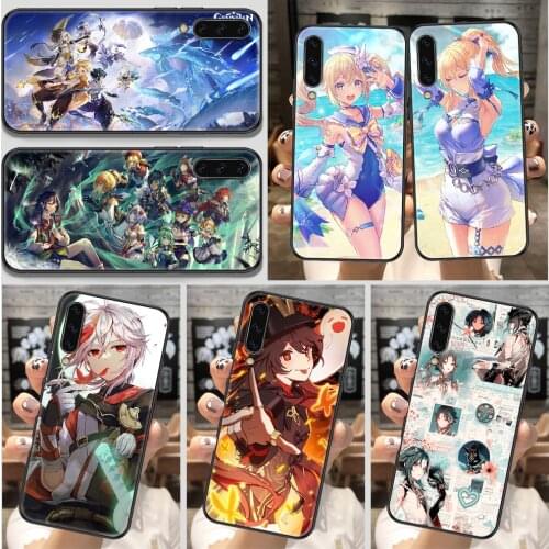 Genshin Impact Game Phone Case For Samsung Galaxy A 10 12 20E 21S 30 32 40 50 51 52 70 71 72 5 6 7 2016 2018 black
