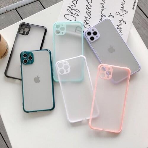 Two-tone Shockproof Matte Silicone Phone Case For Samsung Galaxy A52 A32 A42 A51 5G A12 A72 A71 4G S21 S11 S21ULTRA Back Cover