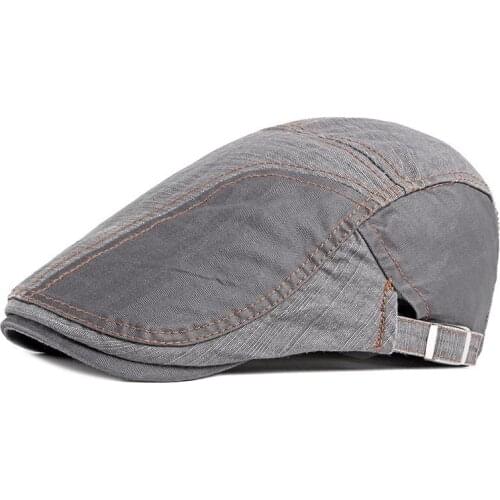 2021 Cotton fashion joker color patchwork Newsboy Caps Flat Peaked Cap Men and Women Painter Beret Hats 69