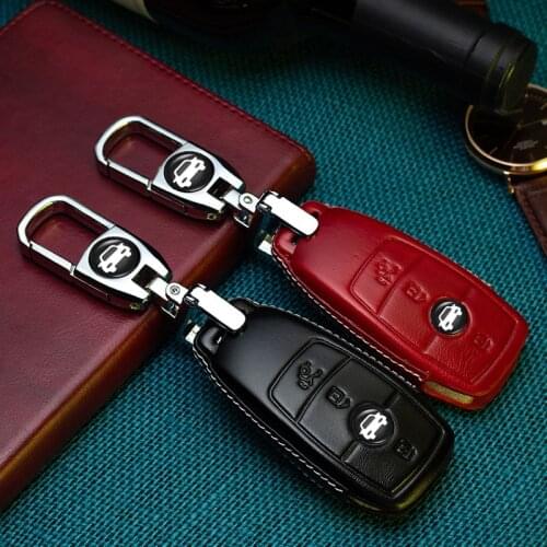 Leather Car Key Cover Case Bag Key Ring For Mercedes Benz 2017 E Class W213 2018 S class Accessories Protective