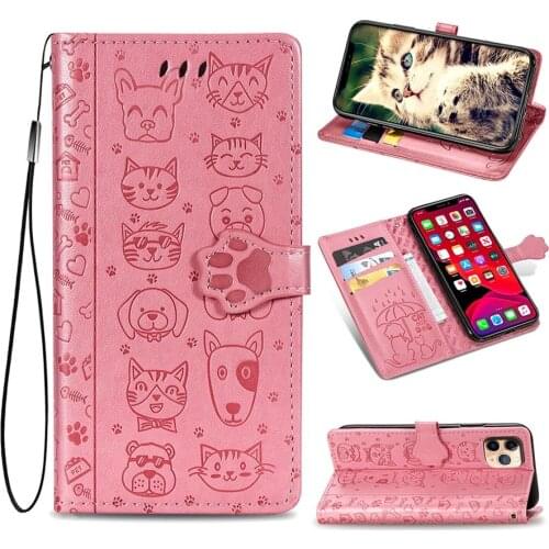 Hot selling custom Pink animal pattern mobile case designer leather phone case for iphone