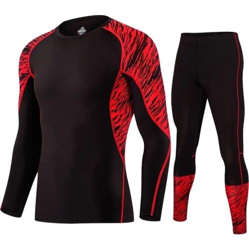 LIDONG New Compression Tracksuit Fitness Tight Running Set T-shirt Legging Mens Sportswear Black Gym Sport Suit tuta uomo sport