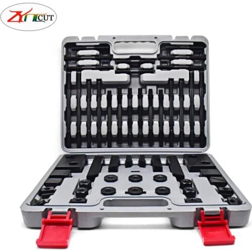 58pcs set M10 M12 M16 Multi function combined press plate of milling machine，Hardened combined pad iron for machining center