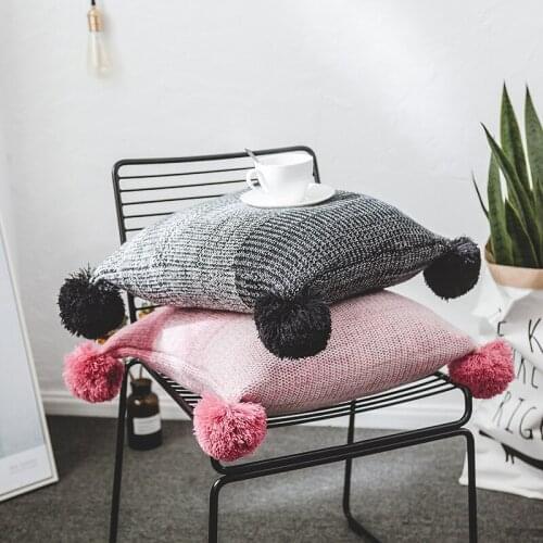 2019 New Arrive ins Gradual change Decorative Cotton Linen Square House Sofa Car Cushion Cover Pillow Case Home Decor Supplies
