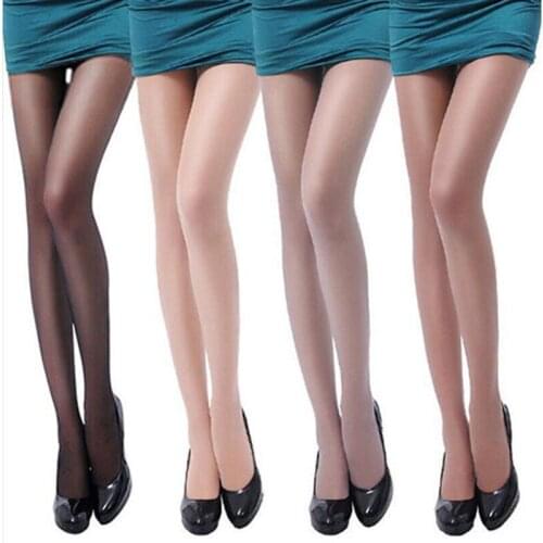 Sexy women silk stockings summer fashion core wrapped silk high waist thin pantyhose transparent anti hook silk female stockings