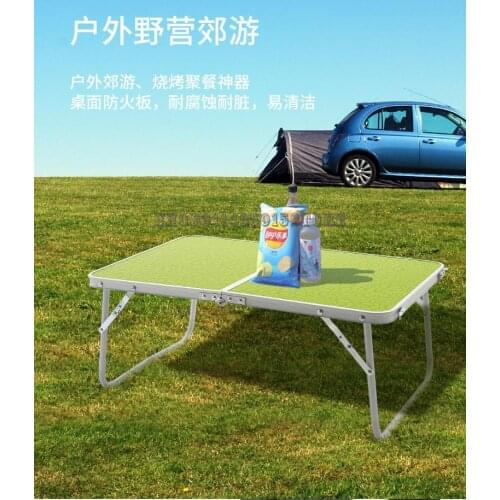 Folding Table Outdoor Portable Multifunctional Portable Household Convenient Folding Table Low Table Bed Table